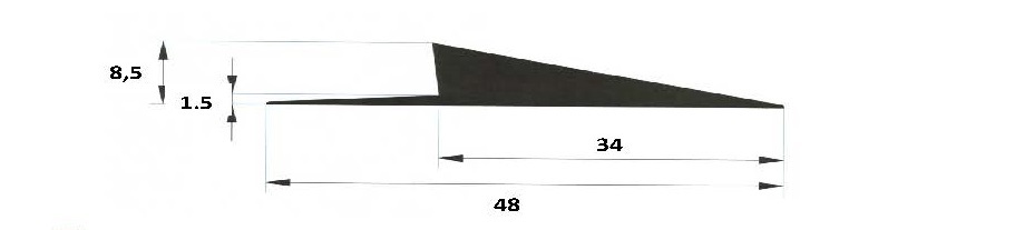 Anfahhrrampen für 7 mm Garagenfliesen